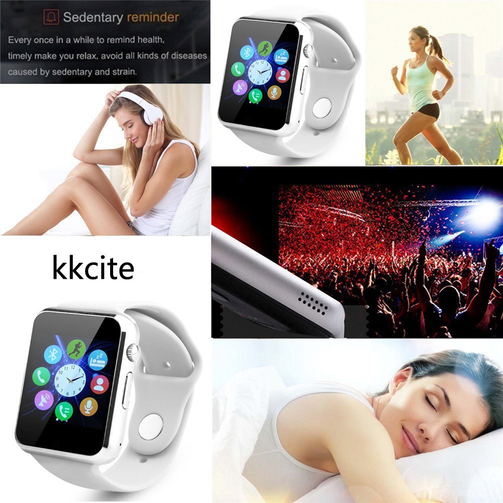 Smart Watch KKCITE Sweatproof Bluetooth Smartwatch Phone for Samsung Nexus6 Htc Sony and Android Smartphones Support Sleep Monitor, Push Message, Camera Unlocked Watch Men Women Kids
