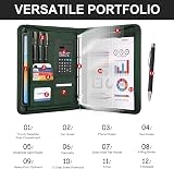 Leathario A4 Portfolio Folder 4 Ring Conference Folder Vegan Leather 175 Sheet view 5