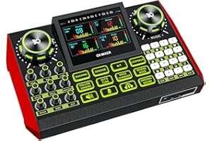 NECULOGY G9 Gaming Audio Mixer，Podcast Equipment Live Sound Card for Streaming，Audio Interface DJ Mixer Sound Card/Board Condenser Microphone for Tiktok Gaming Video Content Creator Kit.