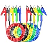Goupchn 5PCS Alligator Clips Electrical Test Leads