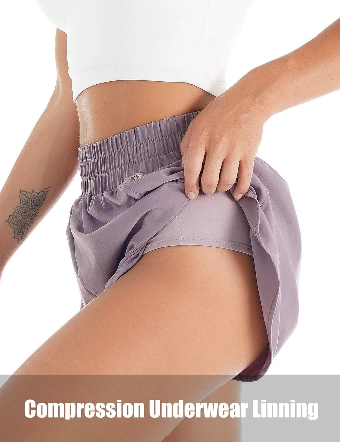 Blooming Jelly Womens Quick-Dry Running Shorts Sport Layer Elastic Waist Active Workout Shorts with Pockets 1.75": Clothing