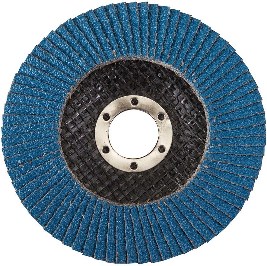 Silverline 633890 Zirconium Flap Disc 115 mm 40 Grit, Multi, 115mm 40 Grit