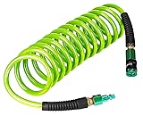 EADUTY Heavy Duty Polyurethane Recoil Air Hose 1/4