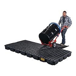 Eagle 8 Drum Spill Platform with Drain and Forklift