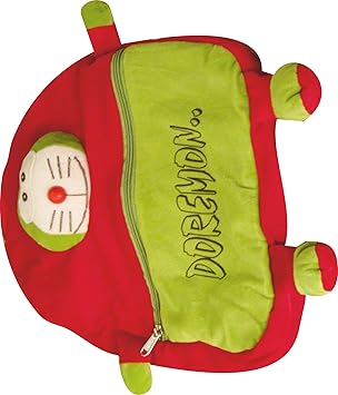 Babyjoys Cute Teddy Soft Toy School Bag for Kids, Travelling Bag, Carry Bag, Picnic Bag, Teddy Bag (Green& Pink)