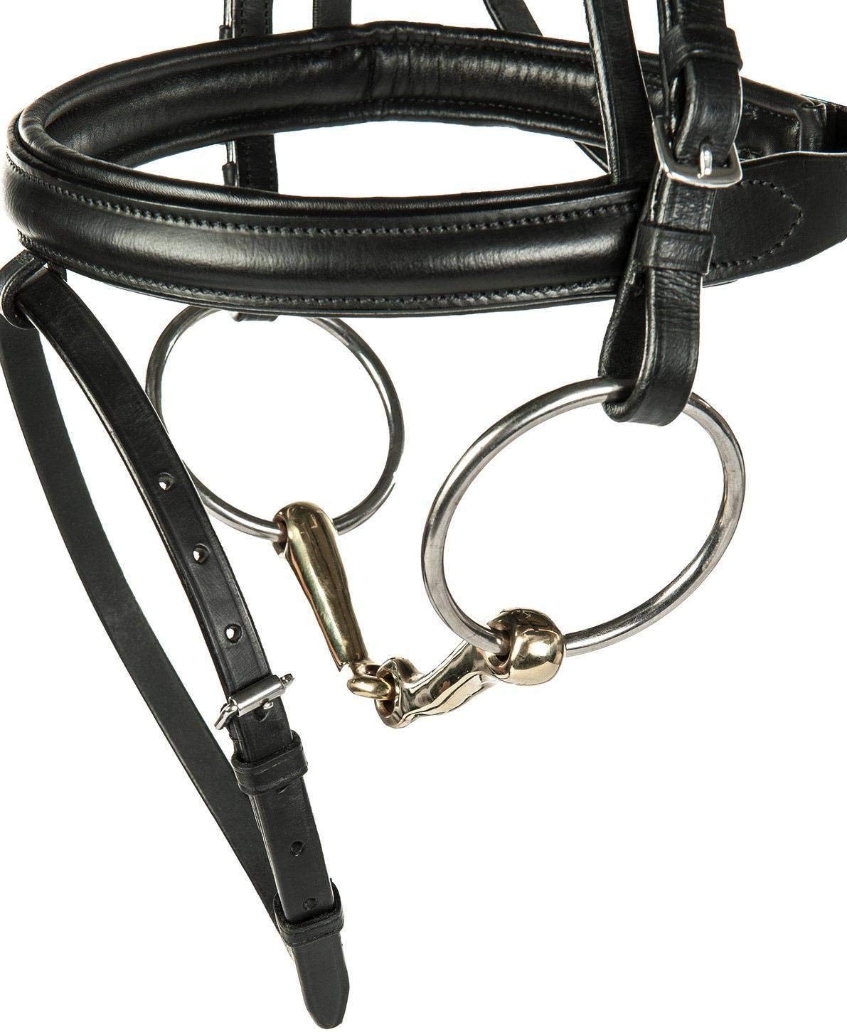 HKM Snaffle Bit 9862 Gold 70/135 Wide