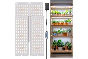 Aumtrly Grow Lights for Seed Starting, 552 LED Full Spectrum Plant Light Panel for Growing Indoor Plants, Slim Grow Lamp with