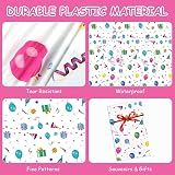 OSDUE Balloon Theme Party Tablecloth 4 Pack 137x274 cm Happy Birthday view 4