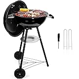 HaSteeL 18 Inch Charcoal Grill, Black Kettle