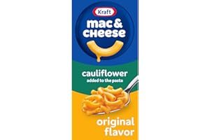 KRAFT MAC & CHEESE Kraft Original Mac & Cheese Macaroni and Cheese Dinner with Cauliflower Added to the Pasta, 5.5 oz Box