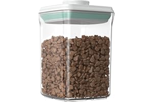 FAFAFLYER Dog-Cat POP Treat-Airtight jar-Container - 1.3 Qt/1.2 L | Ideal For Up To 1.3 Lb Of Treats | Stackable One-Touch Opening | BPA-Free