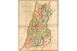 ArtDirect Ancient Israel and the tribes of the Hebrews 11x14 UnFramed Art Print Poster Ready for Framing by Vintage Maps