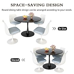 Recaceik Modern Round Dining Table, 42.1'' Tulip