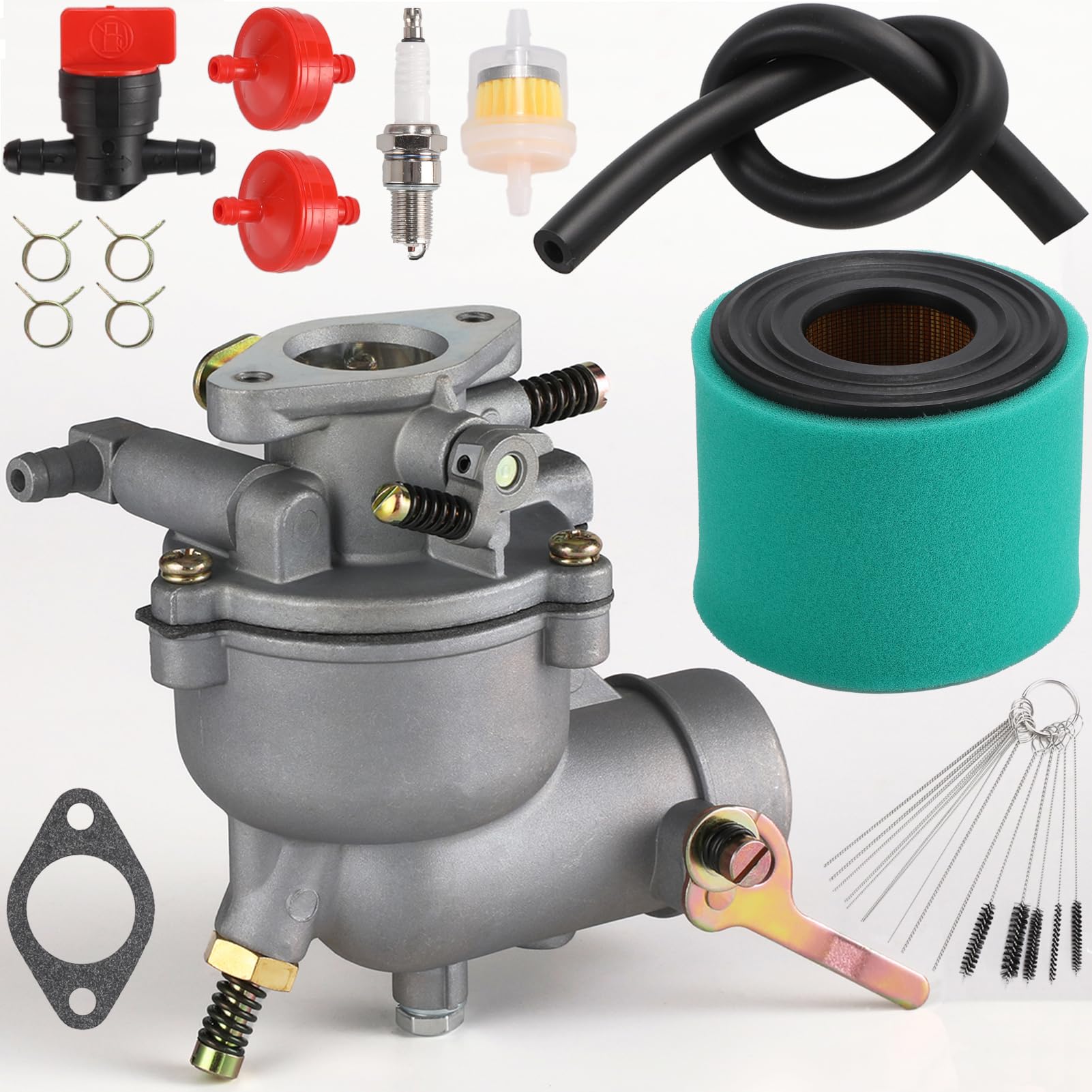 Photo 1 of 390323 394228 Carburetor for BS 190412 190402 194412 8HP 9HP 190432 195422 170401 398170 7HP Horizontal Engines Generator Troybilt Carb with 393957S Air Filter