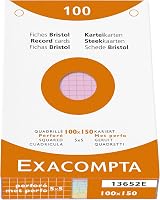 Exacompta Bristol Squared & Punched Record Cards 100 x 150mm Pack 100 view 2