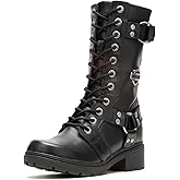 Harley-Davidson womens Eda Leather Motorcycle Casual Boot