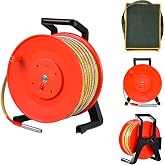 328 Ft (100 M) Water Level Gauge with 0.6 Inch Stainless Steel Probe and Steel Tape, Depth Measuring Tool with Audible Signal and Voltmeter for Borehole, Well, Pipe Use &ndash; Battery Not Included