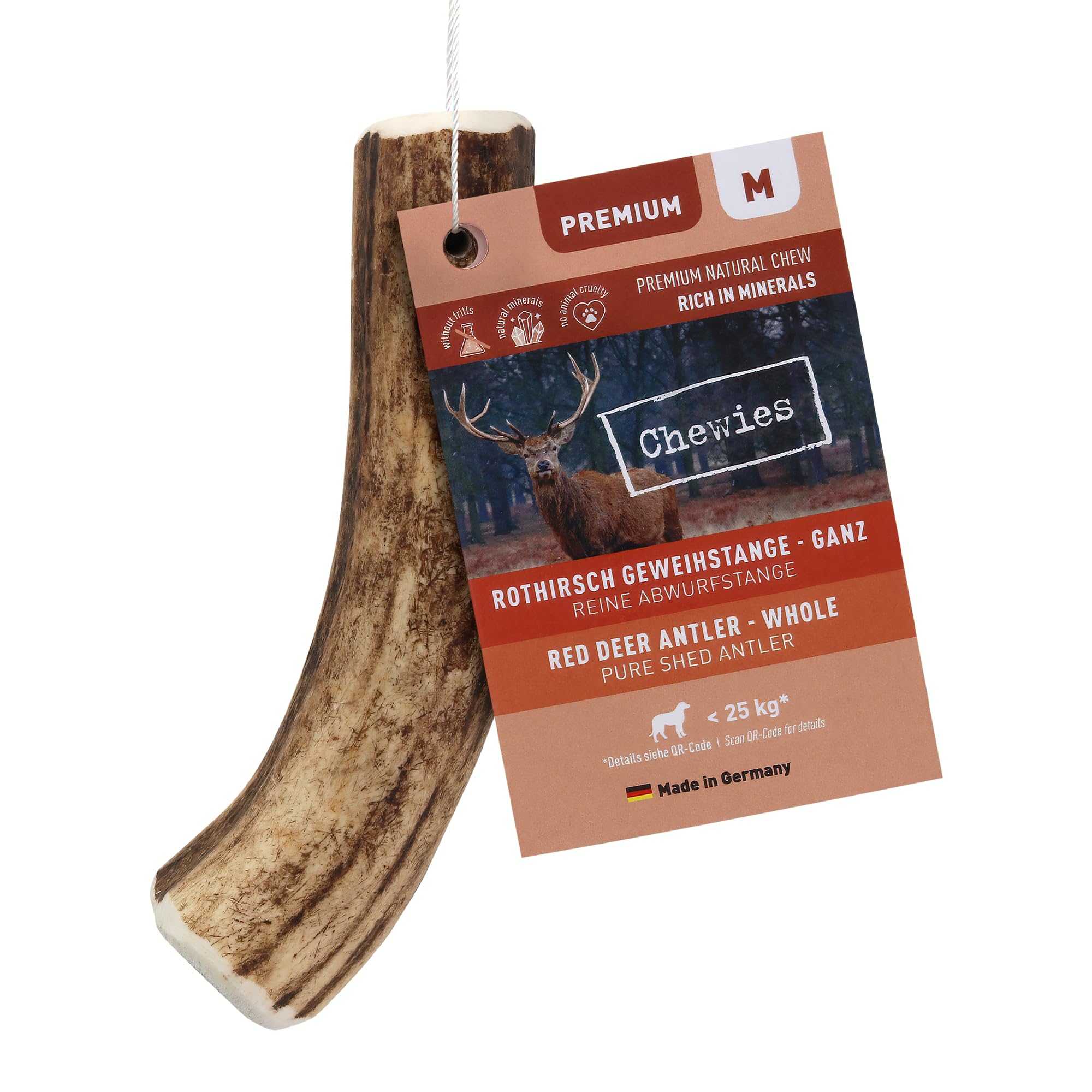 Chewie's Antlers Snack For Dogs M 1-Pack (1 X 0.17636981 Lbs)