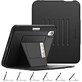 SEYMAC stock Case for iPad mini 7 (A17 Pro)/ Mini 6 8.3'', Strong Magnetic Auto Sleep Shockproof Case with Absorbing Multi-Angles Stand, Pen Holder, Card Slot, Black