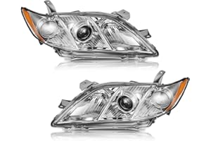WEELMOTO Anti-Fogging Headlights Assembly for 2007-2009 Toyota Camry, Headlights for 2007 2008 2009 Toyota Camry US Version Replacement Headlamp