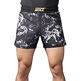 Prime Bull MMA Shorts for Training - Men’s Grappling Fight Shorts for Muay Thai, BJJ, Boxing, Gym Workouts and Running Shorts
