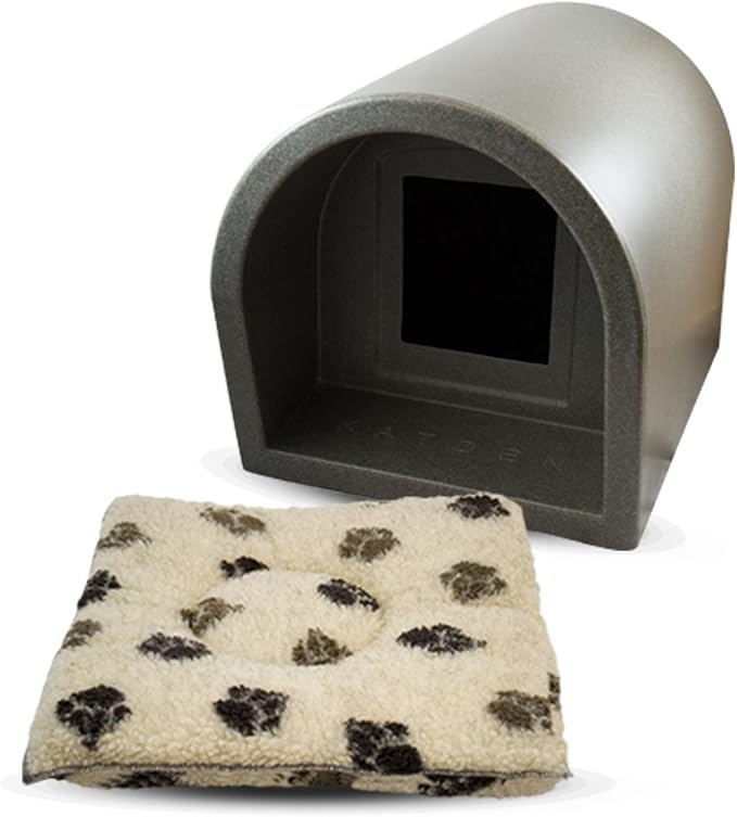Mr Snugs KatDen Outdoor Cat Kennel/Shelter Dark Grey (Various Options