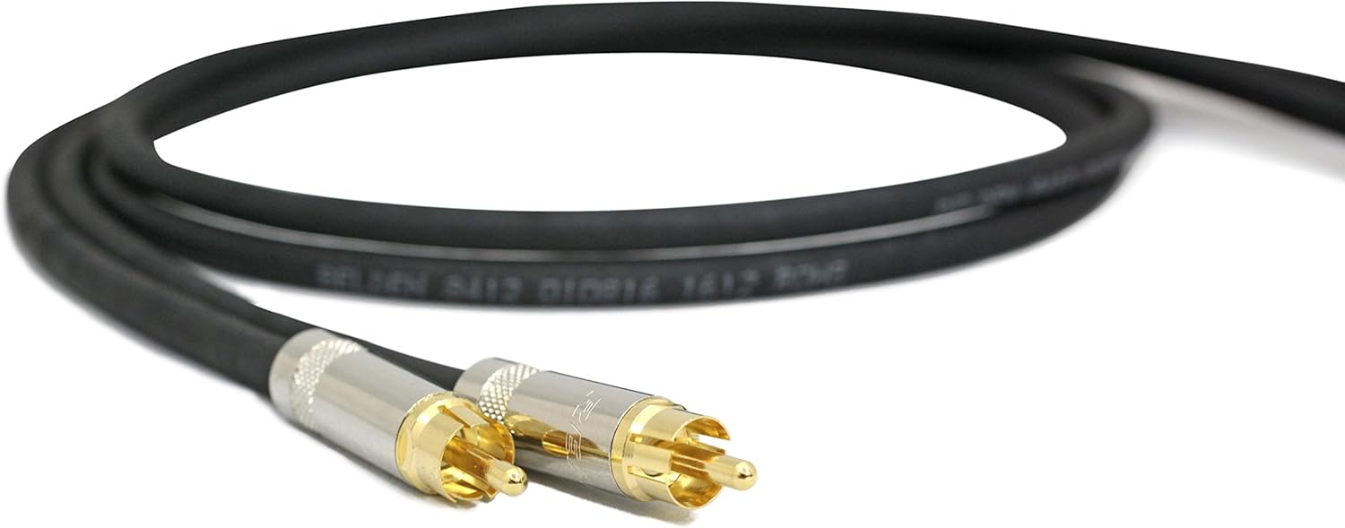Amazon プロケーブル Belden ベルデン 8412 黒 Rca Rca ケーブル長 1m 2本セット プロケーブル Rca ケーブル