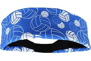 MadSportsStuff Crazy Volleyball Headband with Volleyball Logos