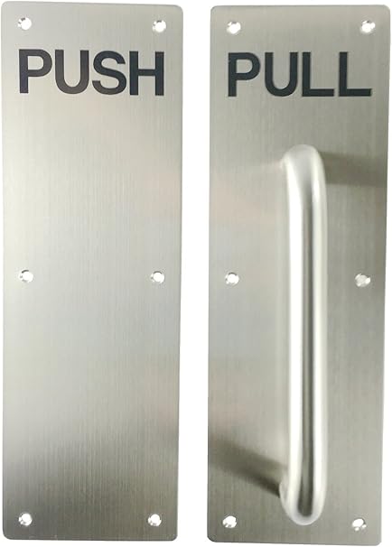 Image result for pushing a door that says pull