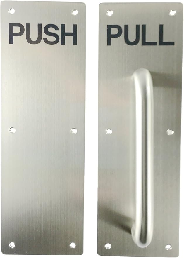VRSS 304 Stainless Steel Commercial Push Pull Door Handle 100MM x 300MM