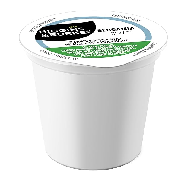 HIGGINS & BURKE BERGAMIA GREY, LOOSE LEAF, BLACK TEA, KEURIG K-CUP BREWER COMPATIBLE PODS, 24 COUNT