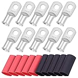iGreely 10pcs 2 Guage 5/16" Wire Lugs Ring Terminal