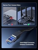 UGREEN Ethernet Cable 20M Cat 8 Flat 40Gbps 2000MHz RJ45 LAN Patch Cord view 7