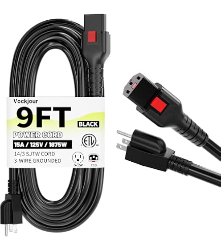 thumbnail image 2 of 3Ft Standard PC Power Cord – 18AWG, C13 Connector, 3-Prong (USA Plug) 2 of 2