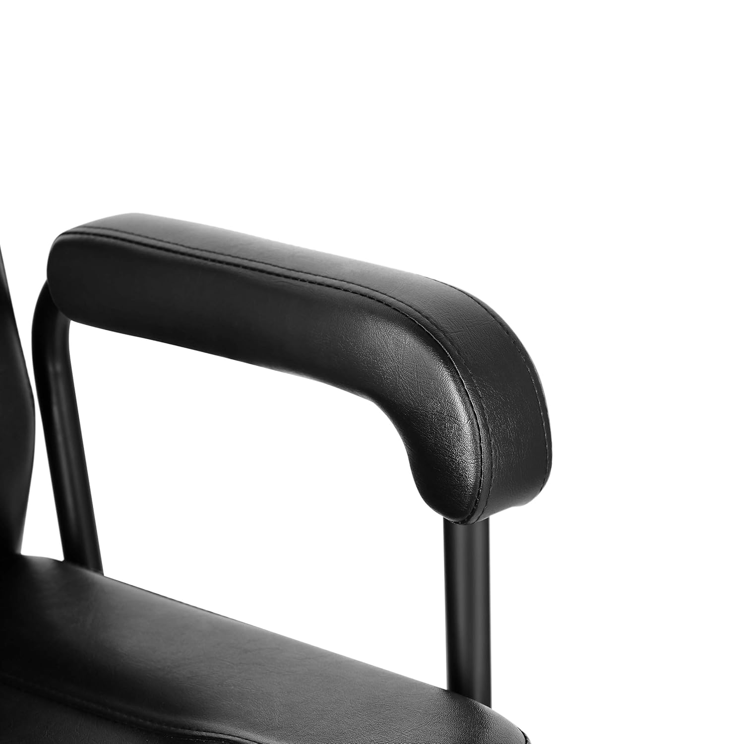 Eastmagic Hydraulic Reclining Salon Chair Barber Chair for Hair Stylist with Movable Headrest Black Beauty Salon Equipment: Kitchen & Dining