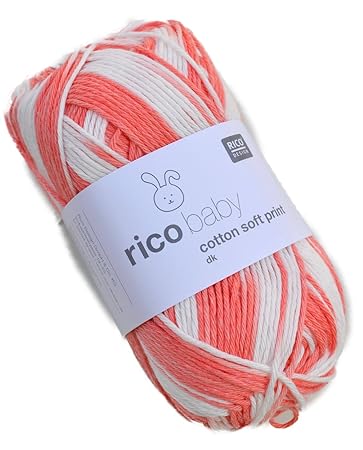 Babywolle Rico Baby Cotton Soft Print dk Farbe 11 Wolle zum Stricken & Häkeln
