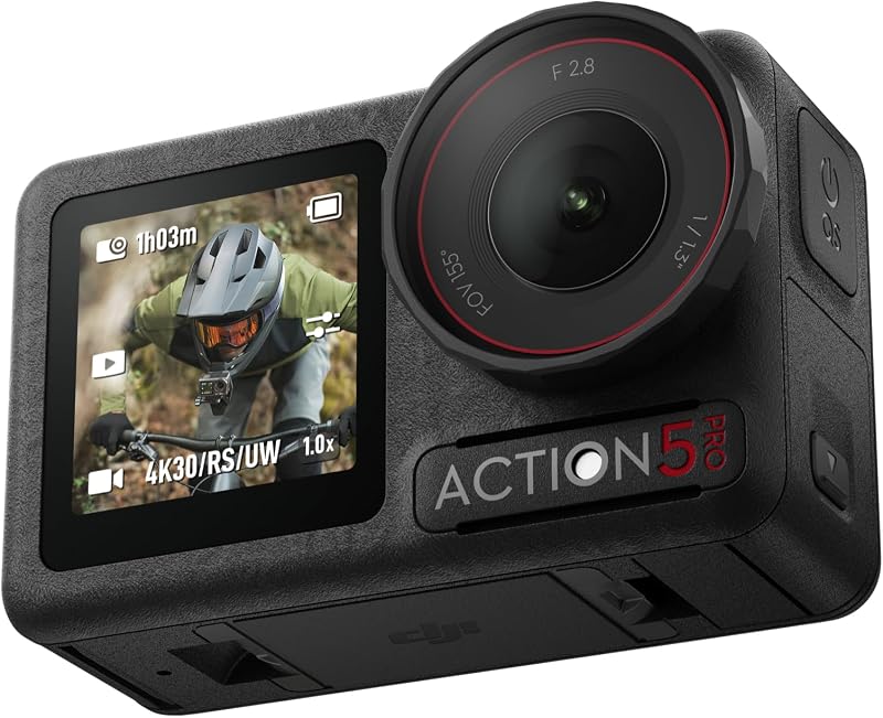 DJI Osmo Action 5 Pro 4K Camera 1/1.3" Sensor Waterproof Dual Touchscreen