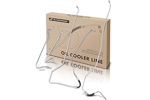 A-Premium Inlet and Outlet Automatic Transmission Oil Cooler Line Hose Assembly Compatible with Ford F-150 F150 & Lincoln Mar