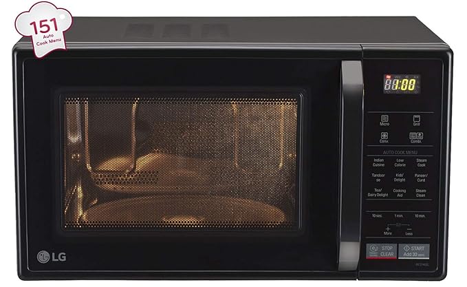 Lg 21 L All In One Convection Microwave Oven Mc2146bl Black