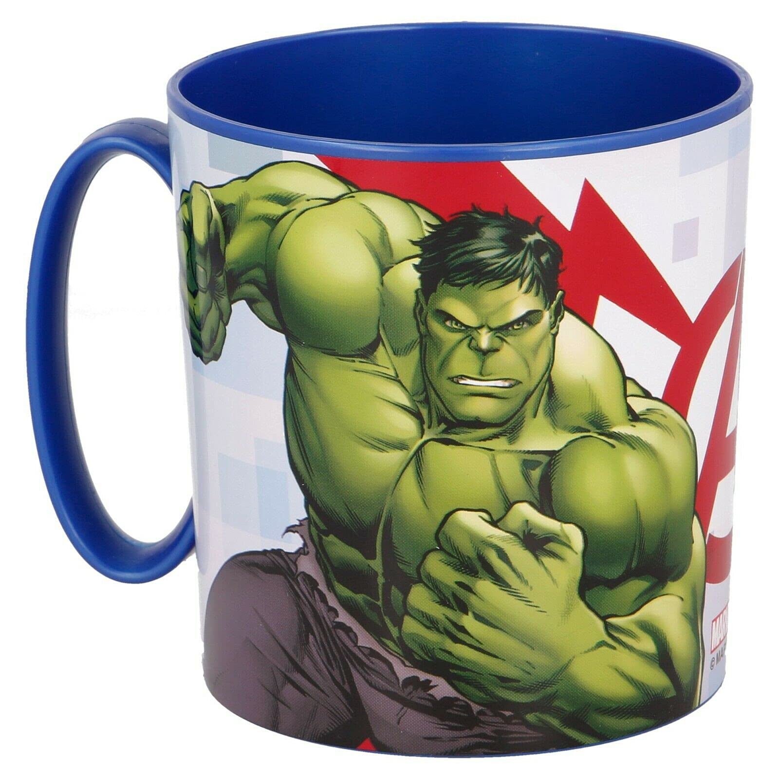 Gold1 Kids Character Licence Mug 350ML Drinking Re-Usable Plastic Cup Microwave Safe (Avengers Thunder)