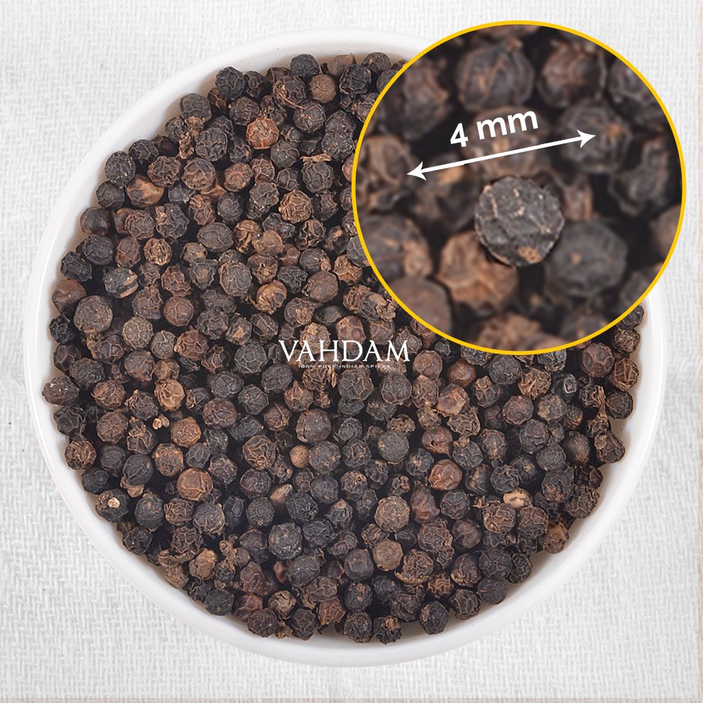 Black Peppercorn Whole, Fresh 2016 Harvest, 100 Pure Indian (35.27oz