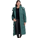 Pioneer Camp Women's Thickened Long Down Jacket 650+ Fill Power Puffer Jacket Winter Coat Parka Jacket with Hood