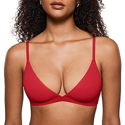 INLYRIC Women's Inbarely Triangle Bralette Plunge