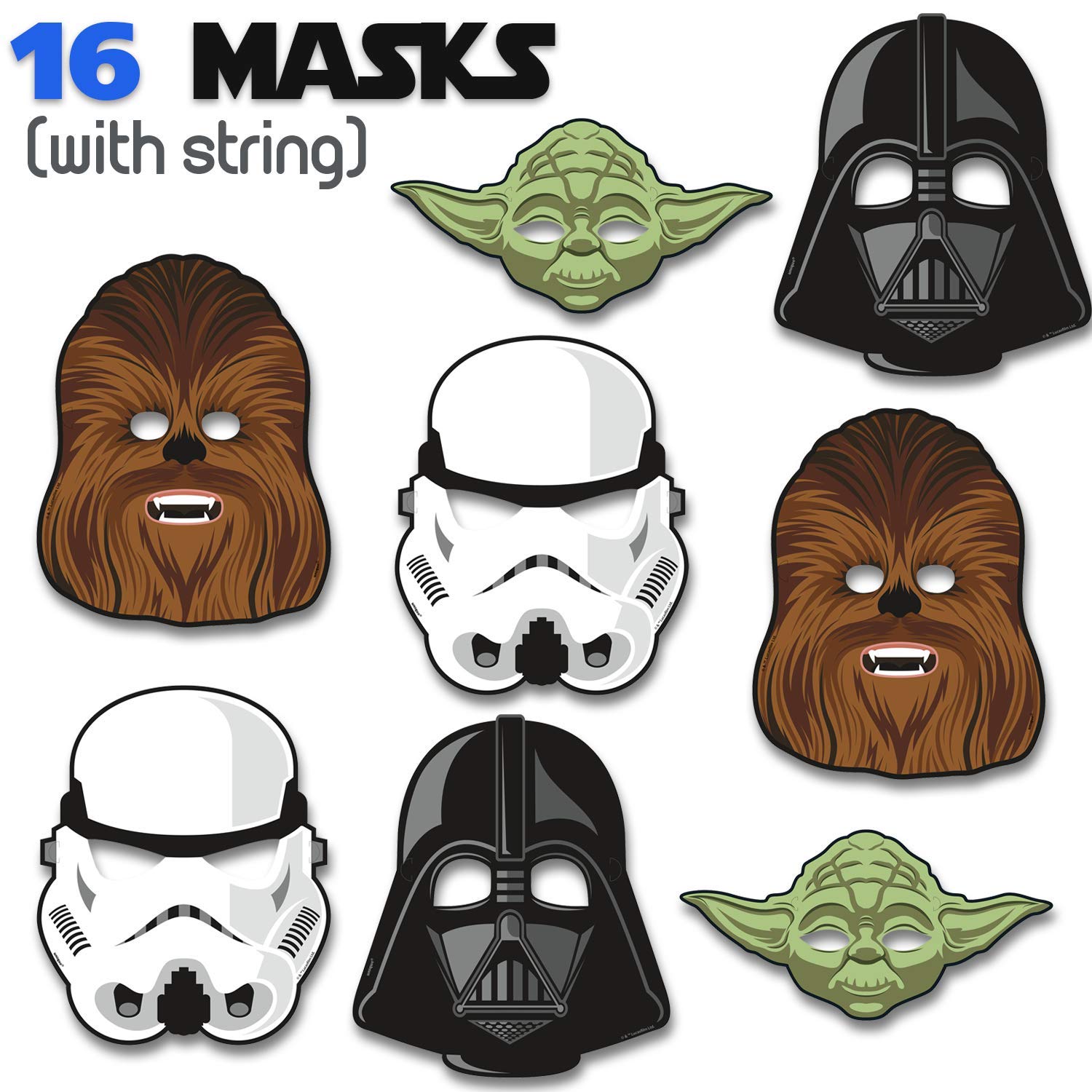 Party Packs Happy Birthday Letter Balloons Napkins Table Cover Baby Yoda Chewbacca Stormtrooper Large Plates Dessert Plates Great Tableware Set W Darth Vader Star Wars Party Supplies For 16 Masks Cups