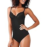 Maidenform Women's Shapewear Tummy Control Bodysuit, Built-In Underwire Bra, Ultra Firm Control Shapewear for Women