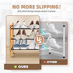 STORAGE MANIAC Expandable Shoe Rack, 16 Pairs