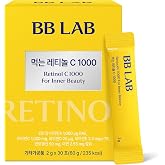 BB LAB Retinol C 1000, Vitamin C &amp; Retinol Powder Blend with Vitamin E, B5 &amp; Zinc, Korean Inner Beauty Powder, 30 Sticks