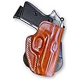 Premium Leather OWB Paddle Holster with Open Top Fits, Walther PPK/S 22LR/ 380 Caliber 3.3'' inch Barrel,Right Hand Draw, Brown Color #1170#