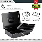 Burg Wachter CB04BK Black Security Box 300mm Removable Tray 2 Keys view 4