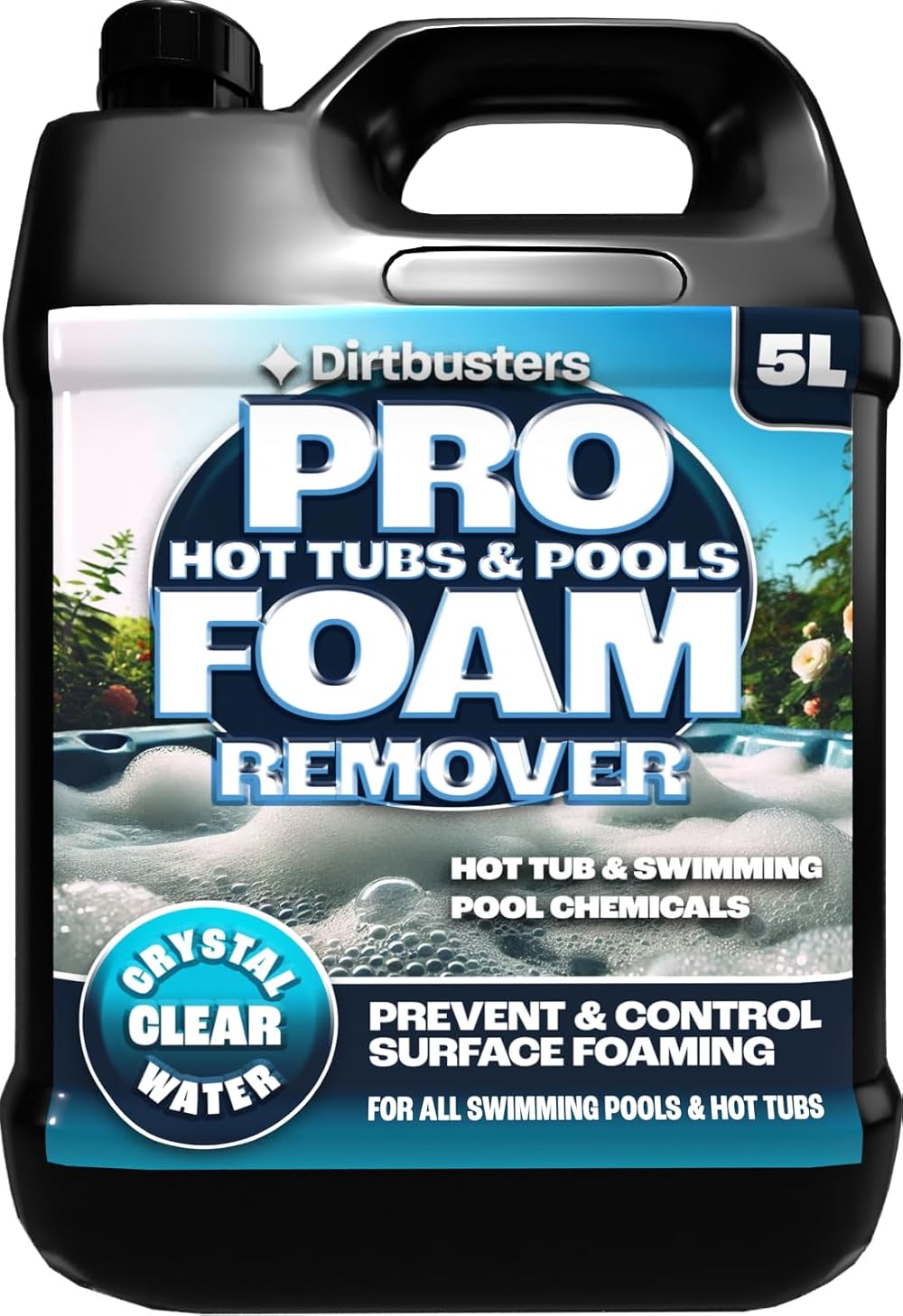 Dirtbusters Pro Foam Remover For Hot Tubs 5L Spa & Pool